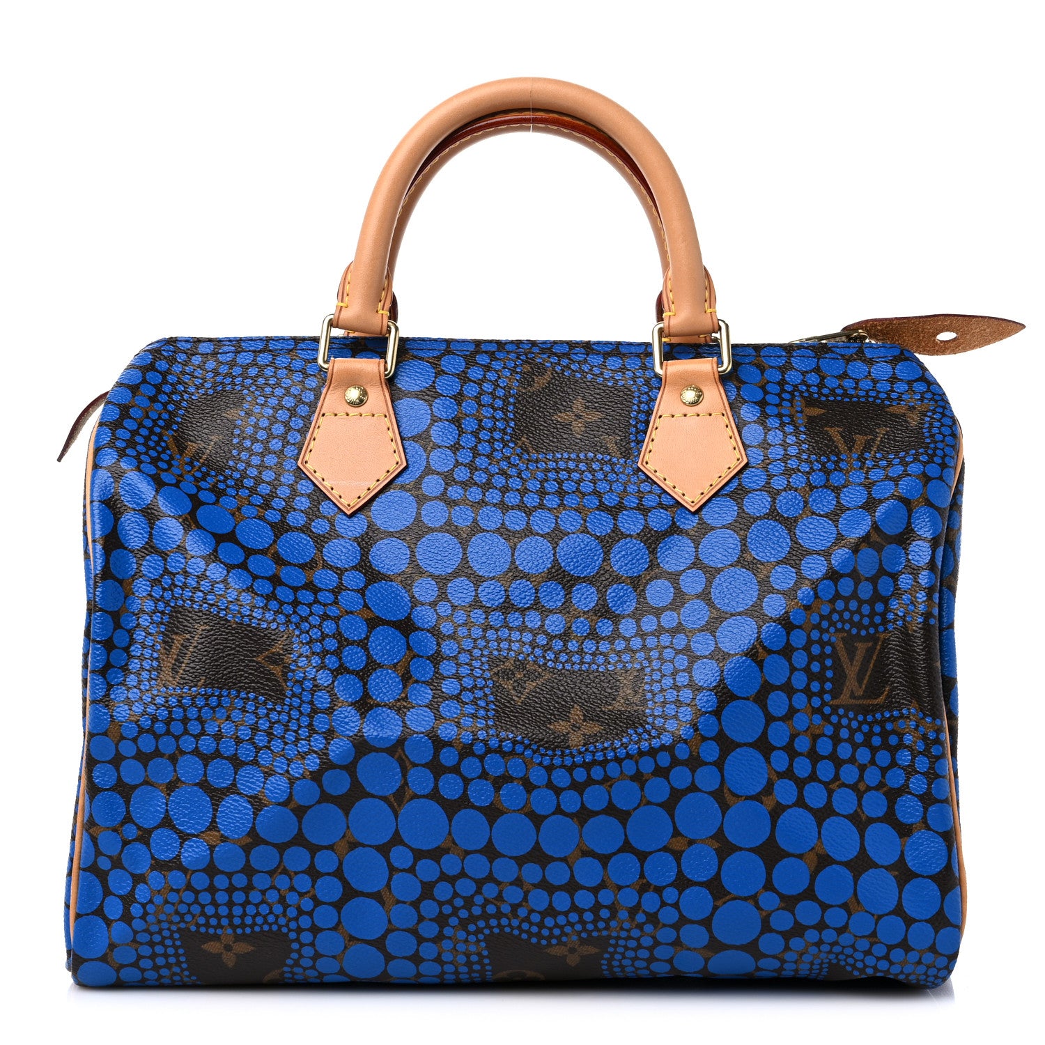 Louis Vuitton Monogram Kusama Town Speedy 30 Blue 1 of 12