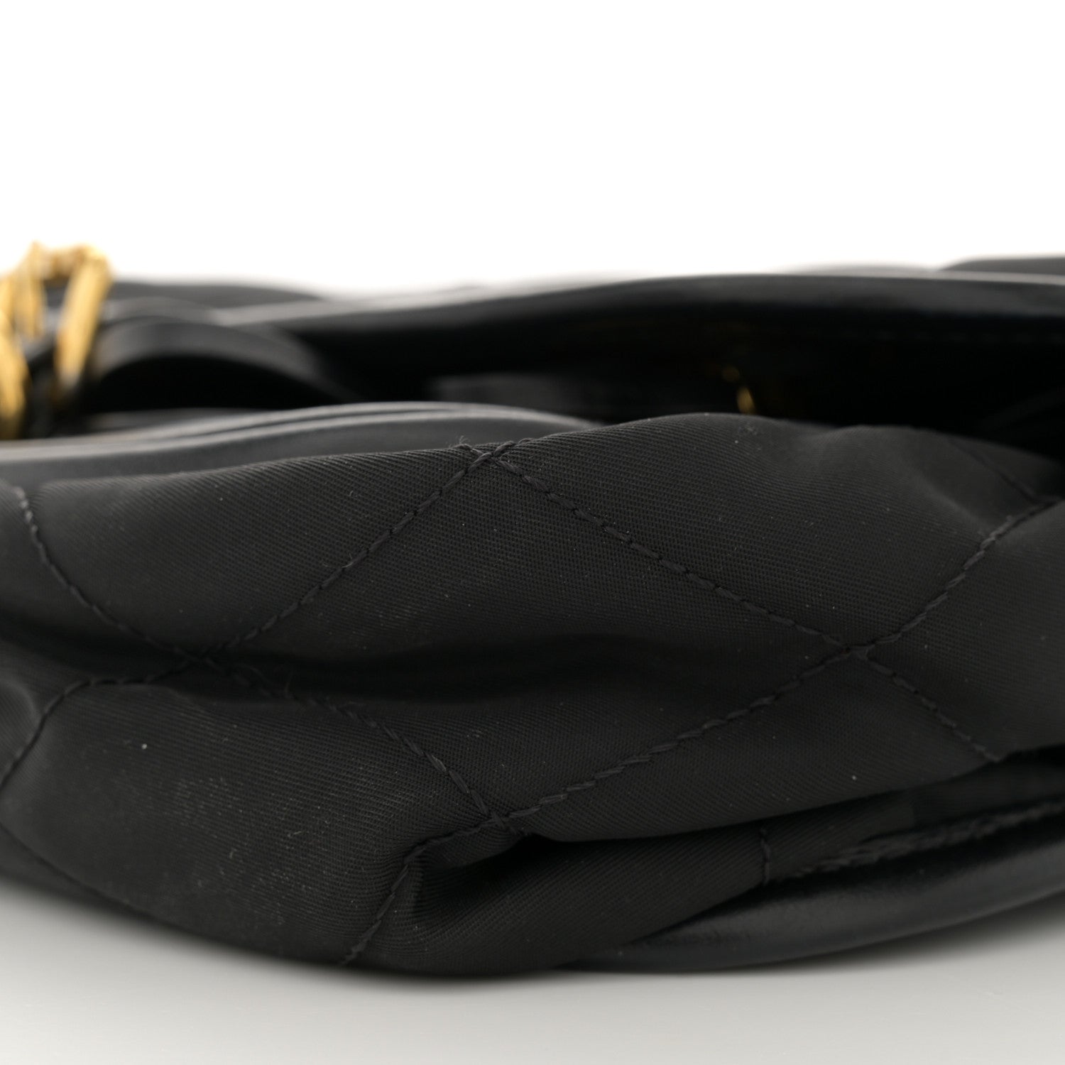 Prada Nylon Calf Corsaire Bag Black 10 of 16