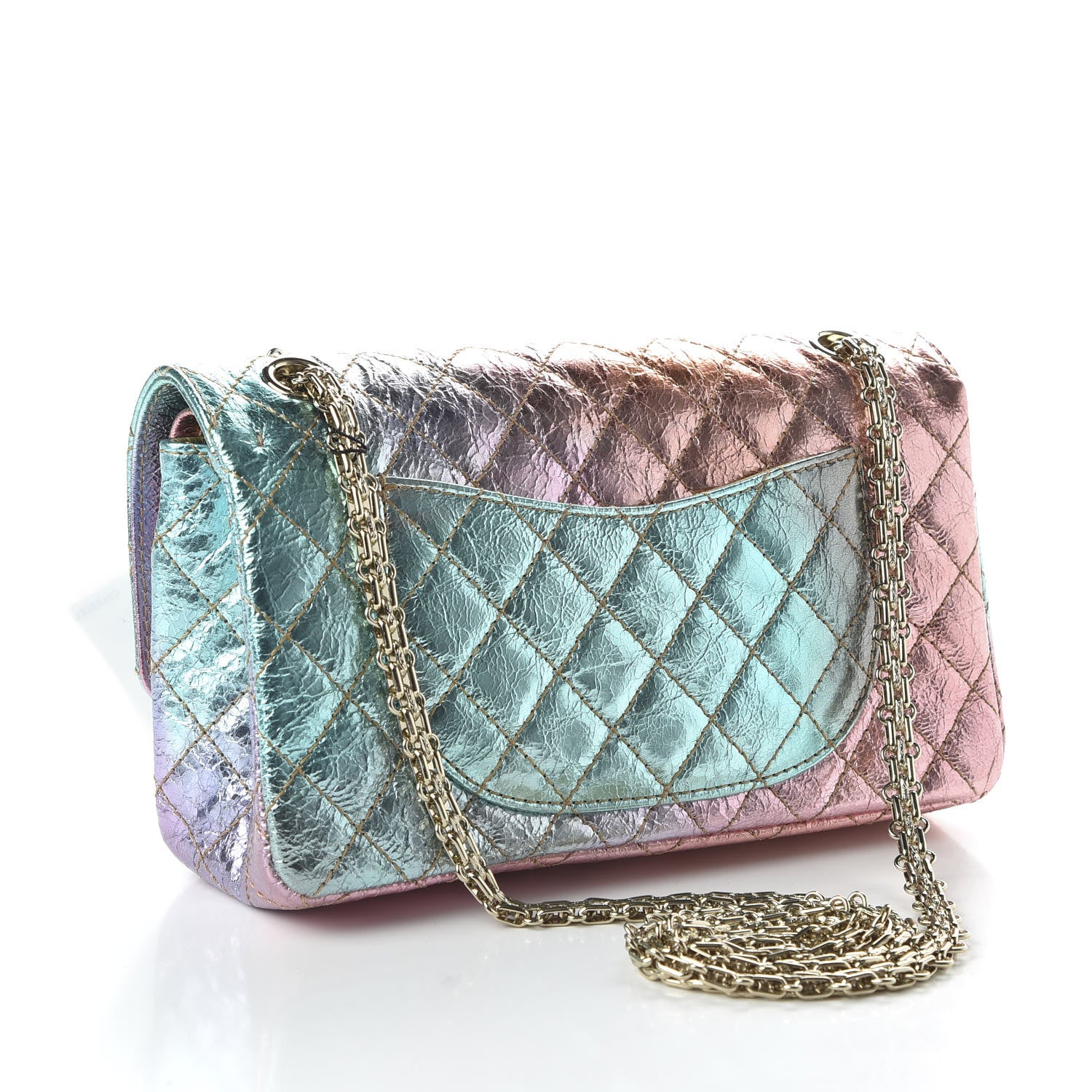 Chanel Metallic Goatskin Quilted 2.55 Reissue 225 Flap Multicolor 3 of 10