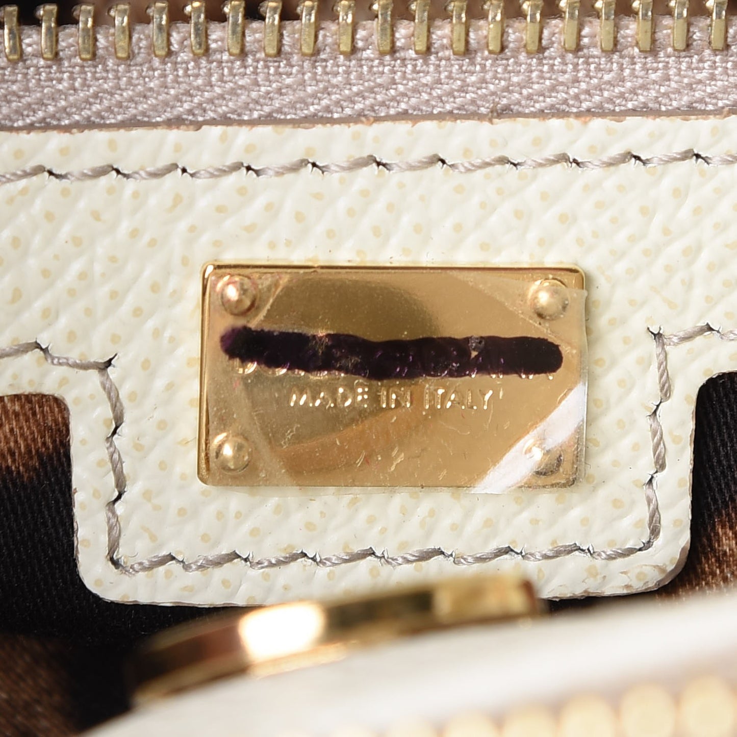 Dauphine Miss Sicily Double Zip Satchel White