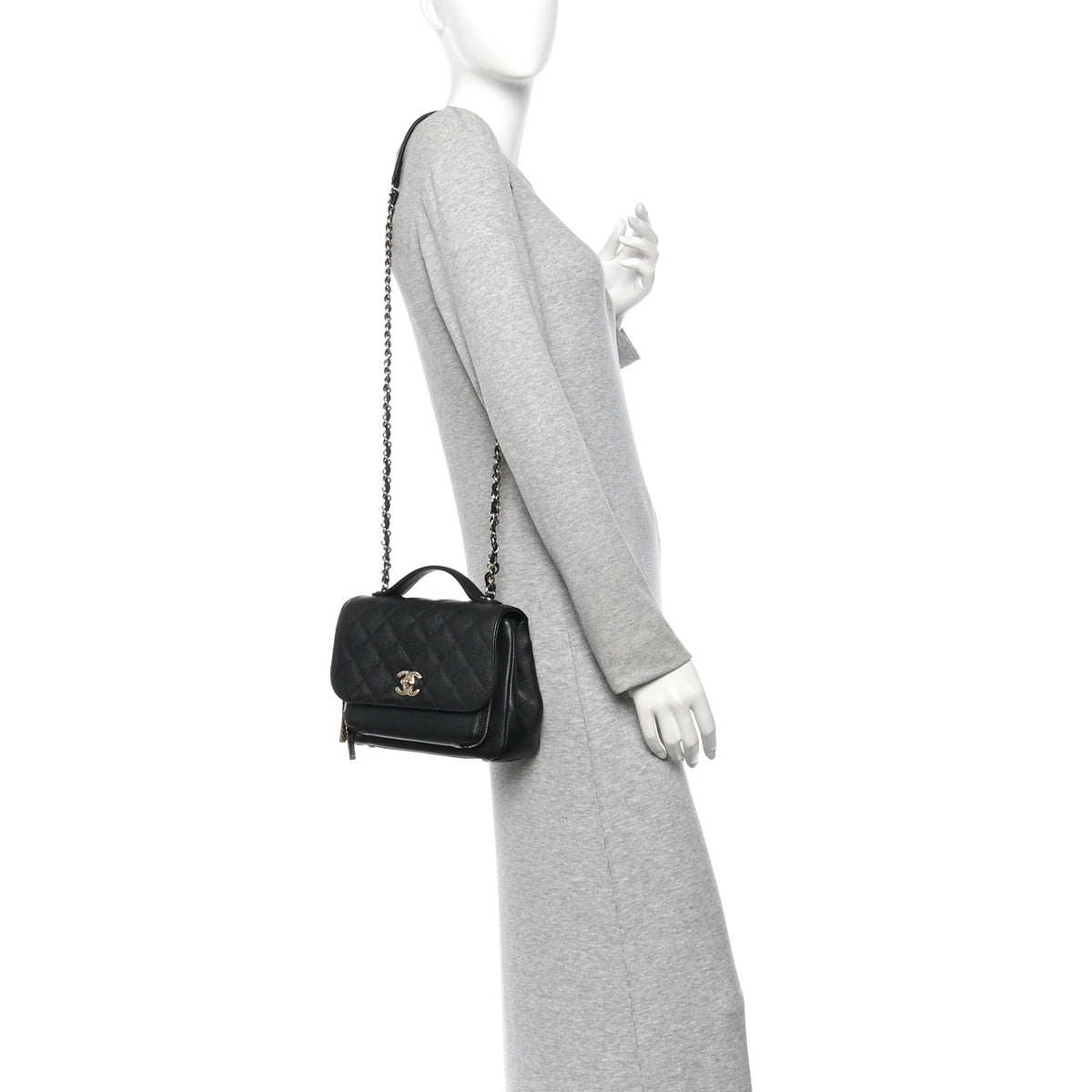 Chanel Caviar Quilted Medium Business Affinity Flap Black 2 of 11