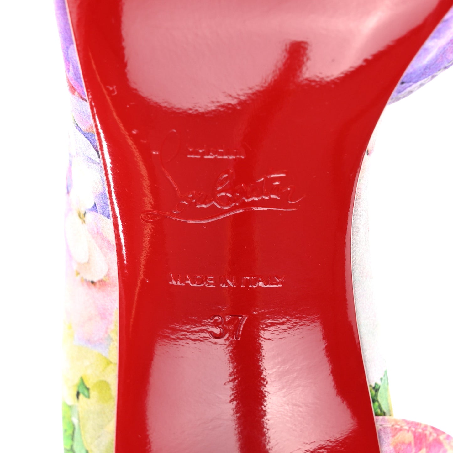Crepe Satin Iriza 100 Blooming Floral Pumps 37 Multicolor
