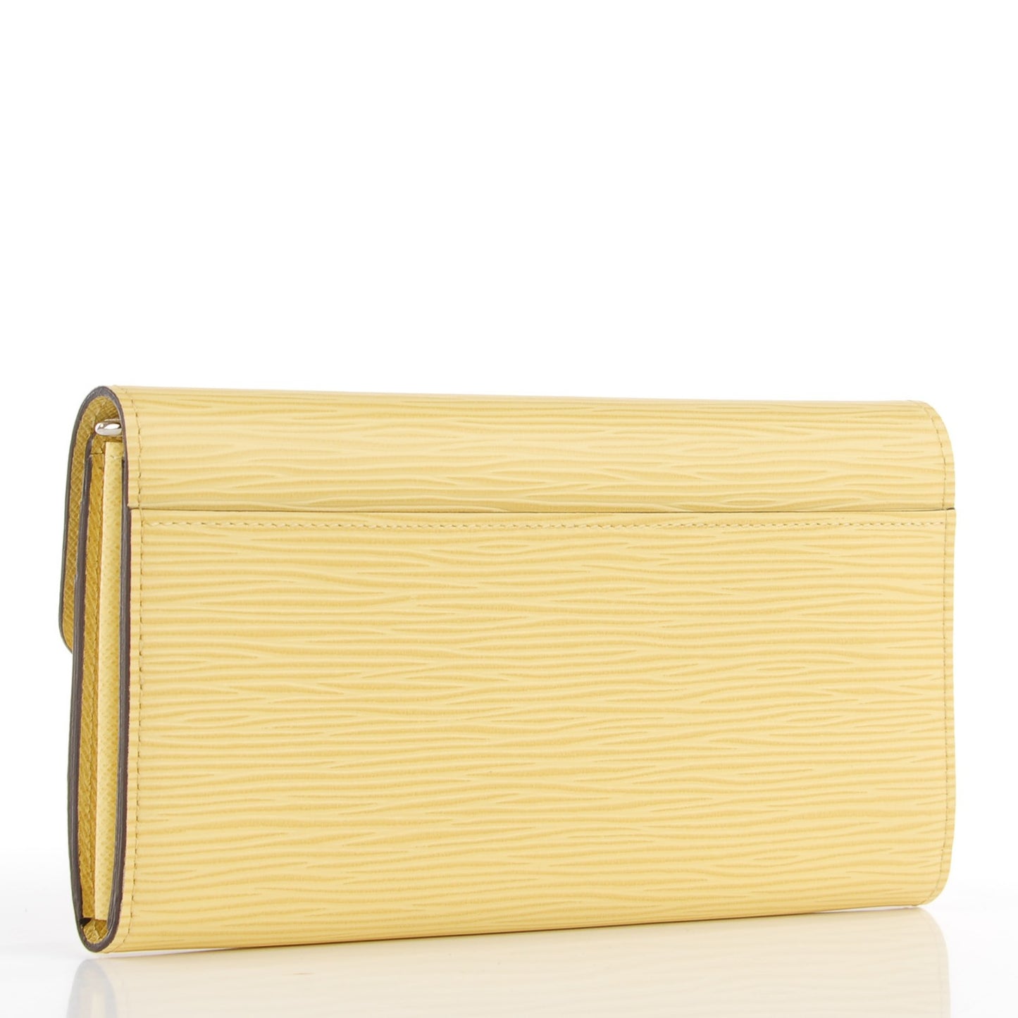 Epi Sarah Wallet Jaune Pale