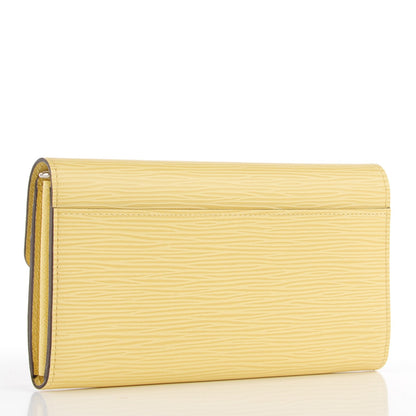 Louis Vuitton Epi Sarah Wallet Jaune Pale 3 of 7