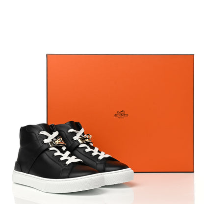 Hermes Calfskin Womens Daydream Sneakers 35 Black 10 of 10
