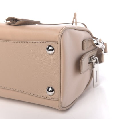 Prada Tessuto Nylon Saffiano Re-Edition 2005 Top Handle Crossbody Bag Cammeo 9 of 10
