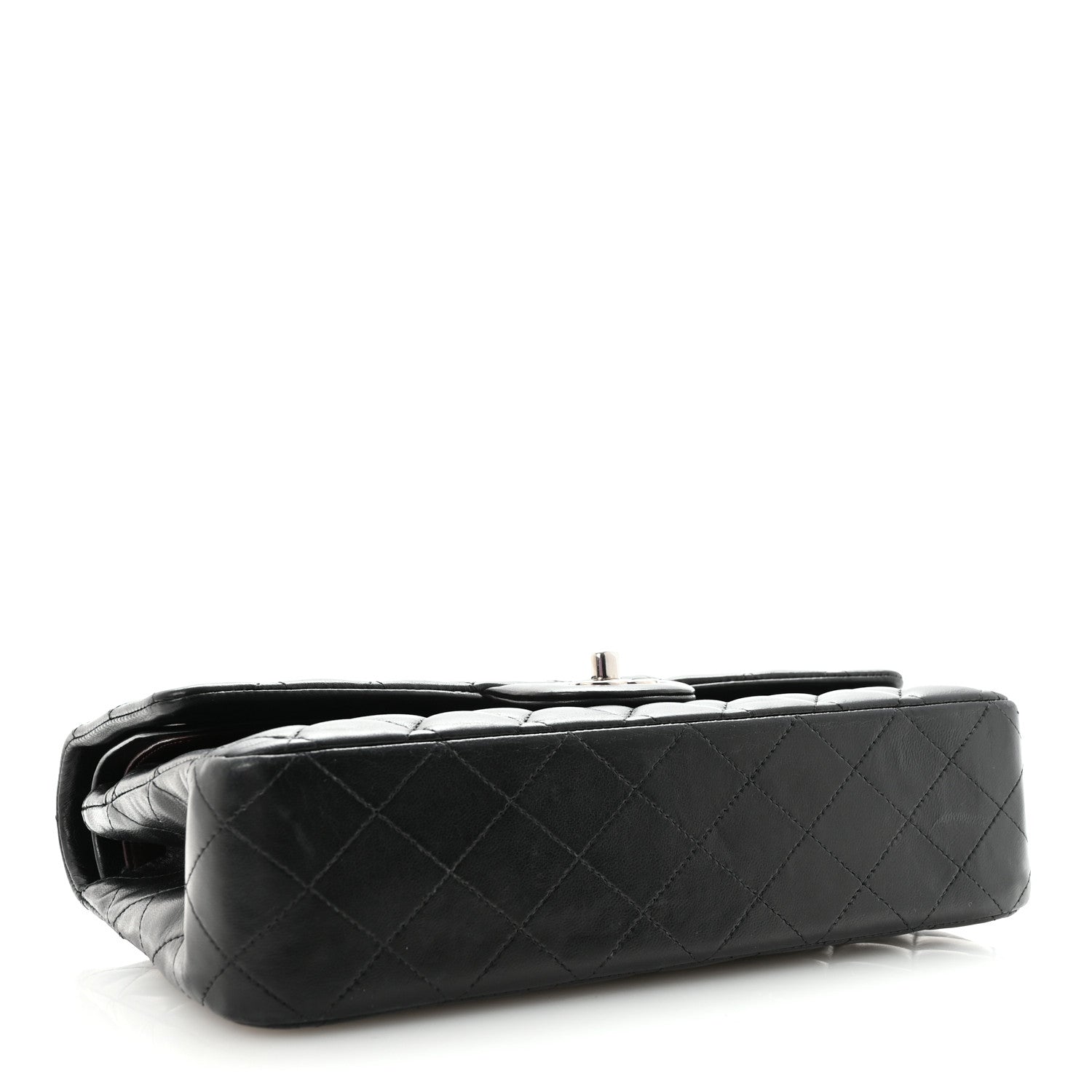 Chanel Lambskin Quilted Medium Double Flap Black 4 of 10