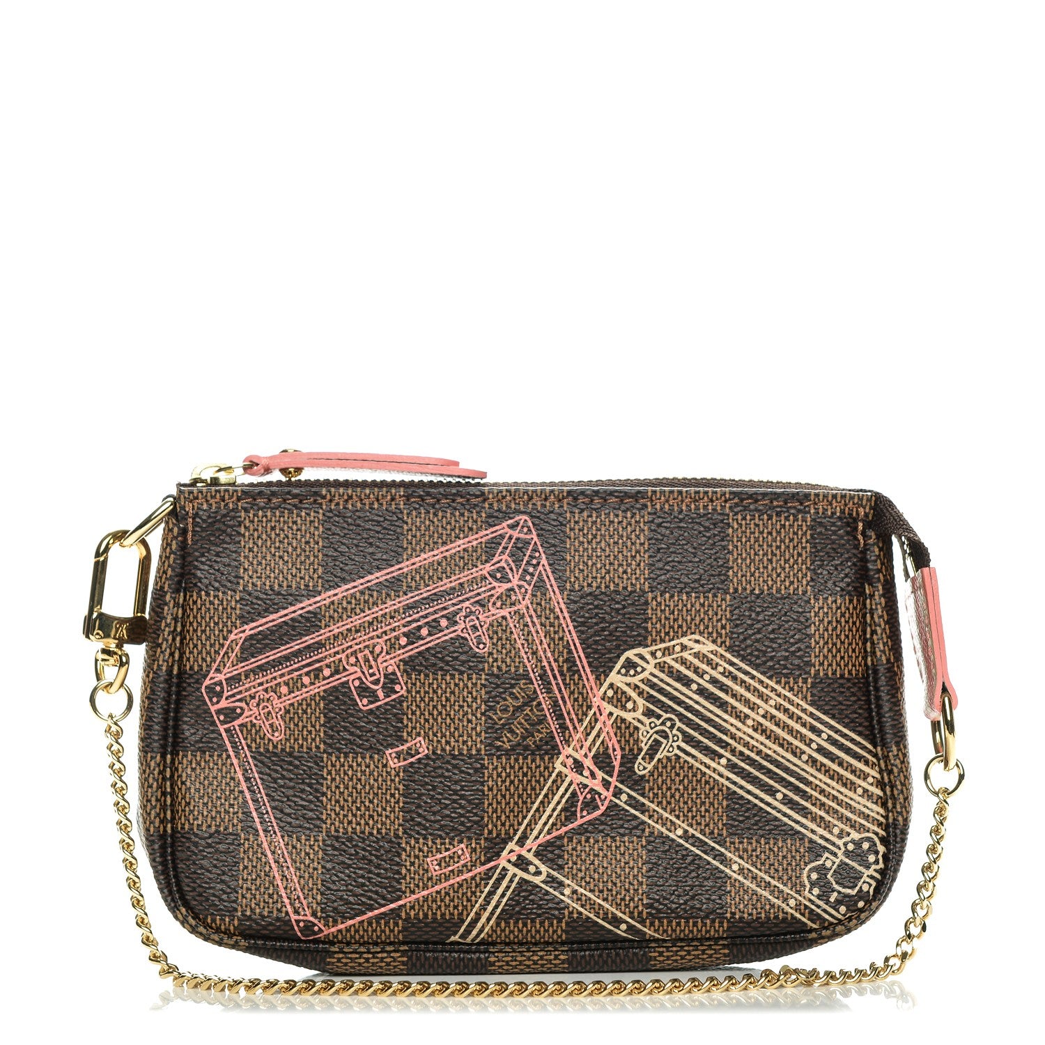 Louis Vuitton Damier Ebene 2014 Christmas Animation Mini Pochette Accessories 1 of 7