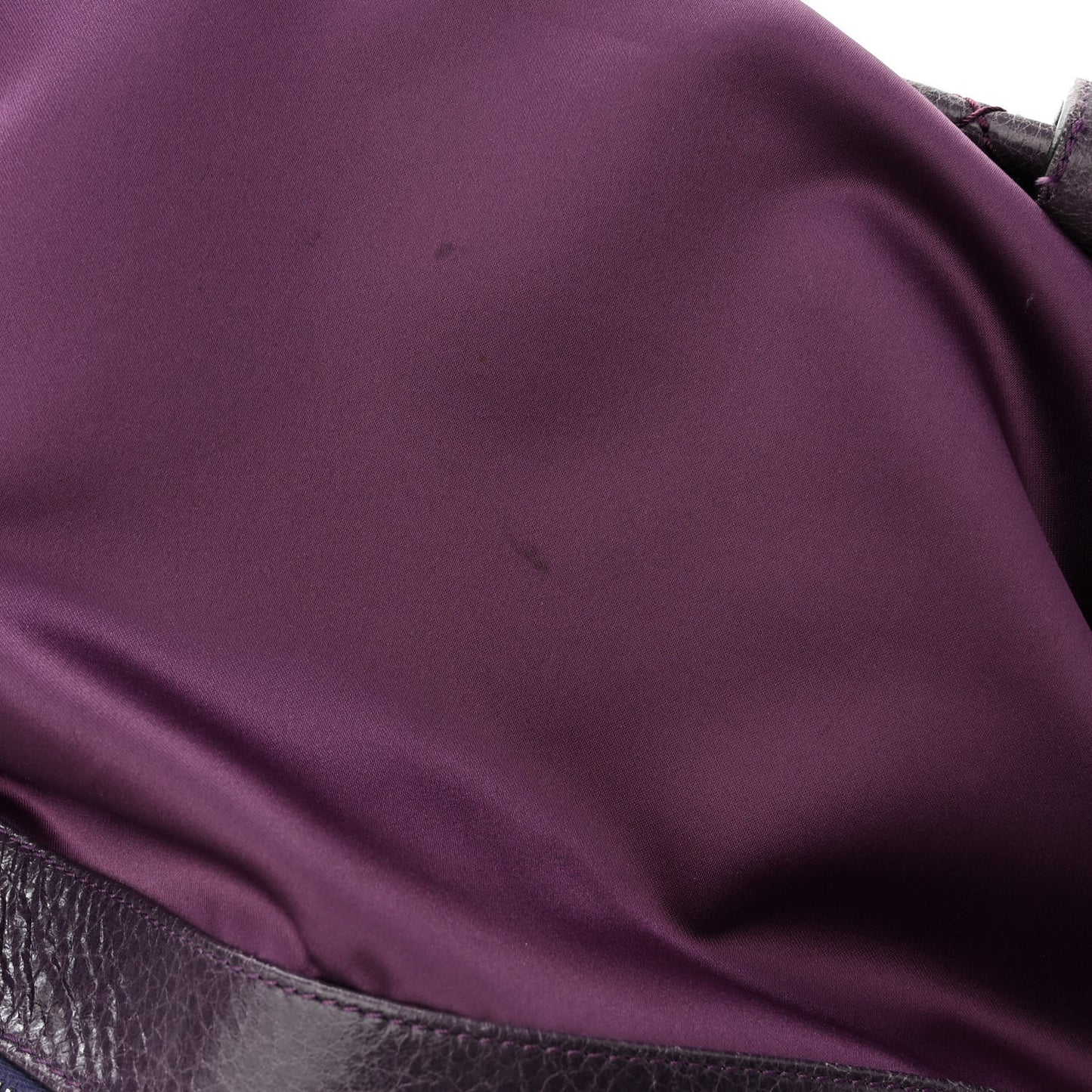 Glazed Calfskin Large On The Road Tote Purple