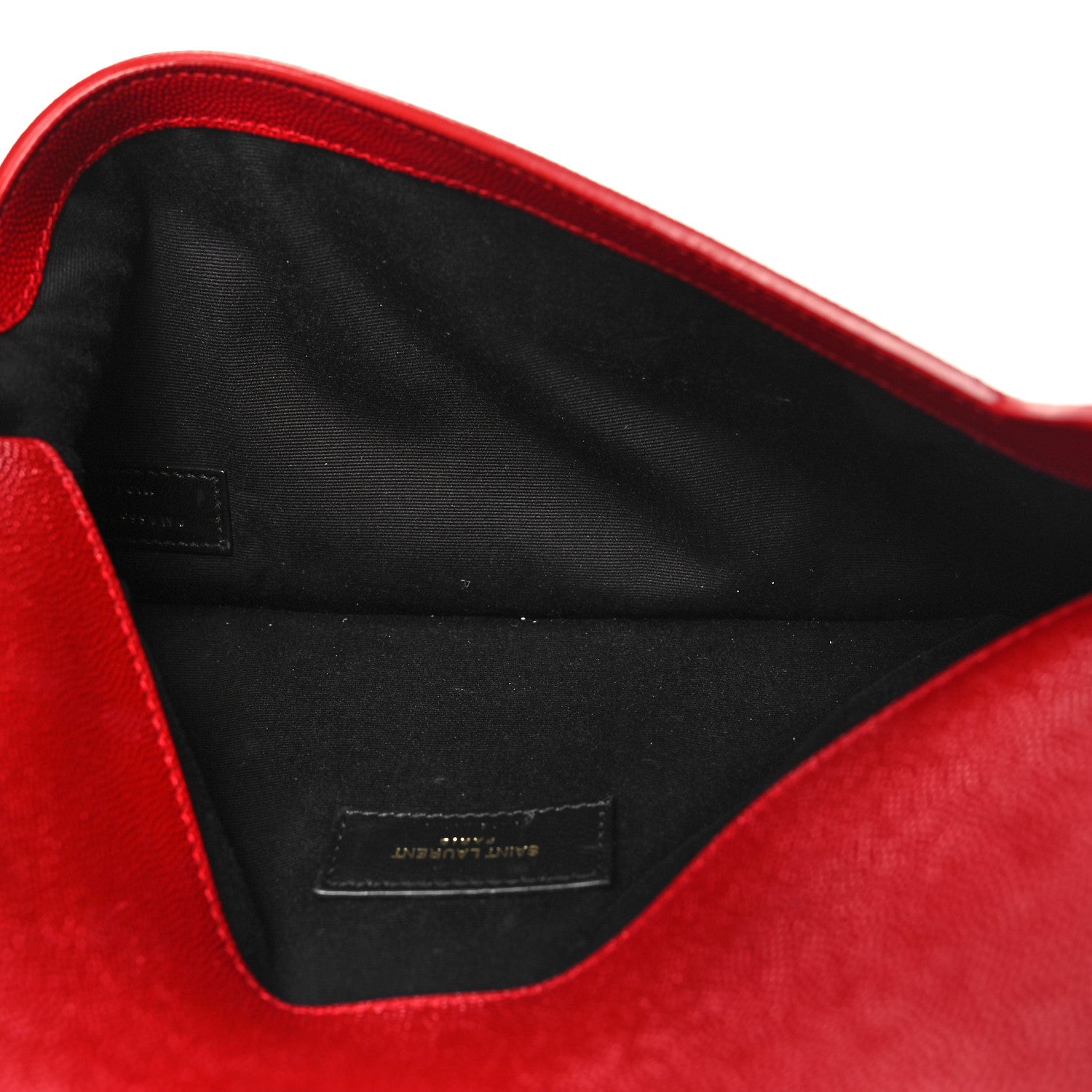 Saint Laurent Grain De Poudre Uptown Pouch Red 5 of 11