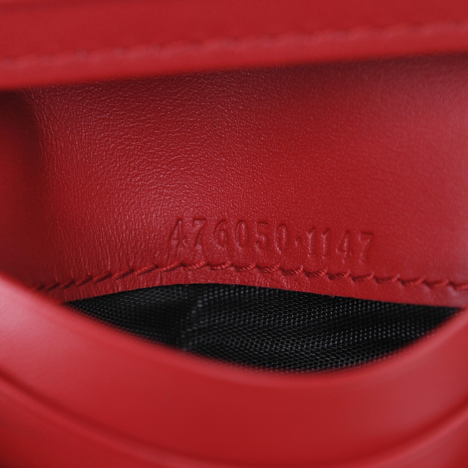 Gucci GG Supreme Monogram Cherry Embellished Card Case Wallet Hibiscus Red 7 of 8