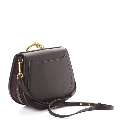 Chloe Calfskin Suede Medium Nile Bracelet Bag Carbon Brown 3 of 8