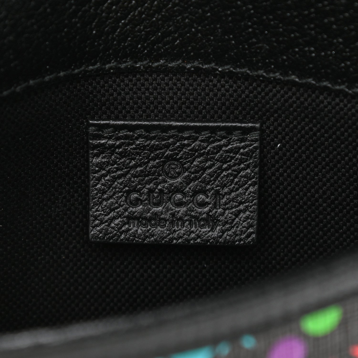 Gucci GG Supreme Monogram Psychedelic Slim Belt Bag Black 6 of 10