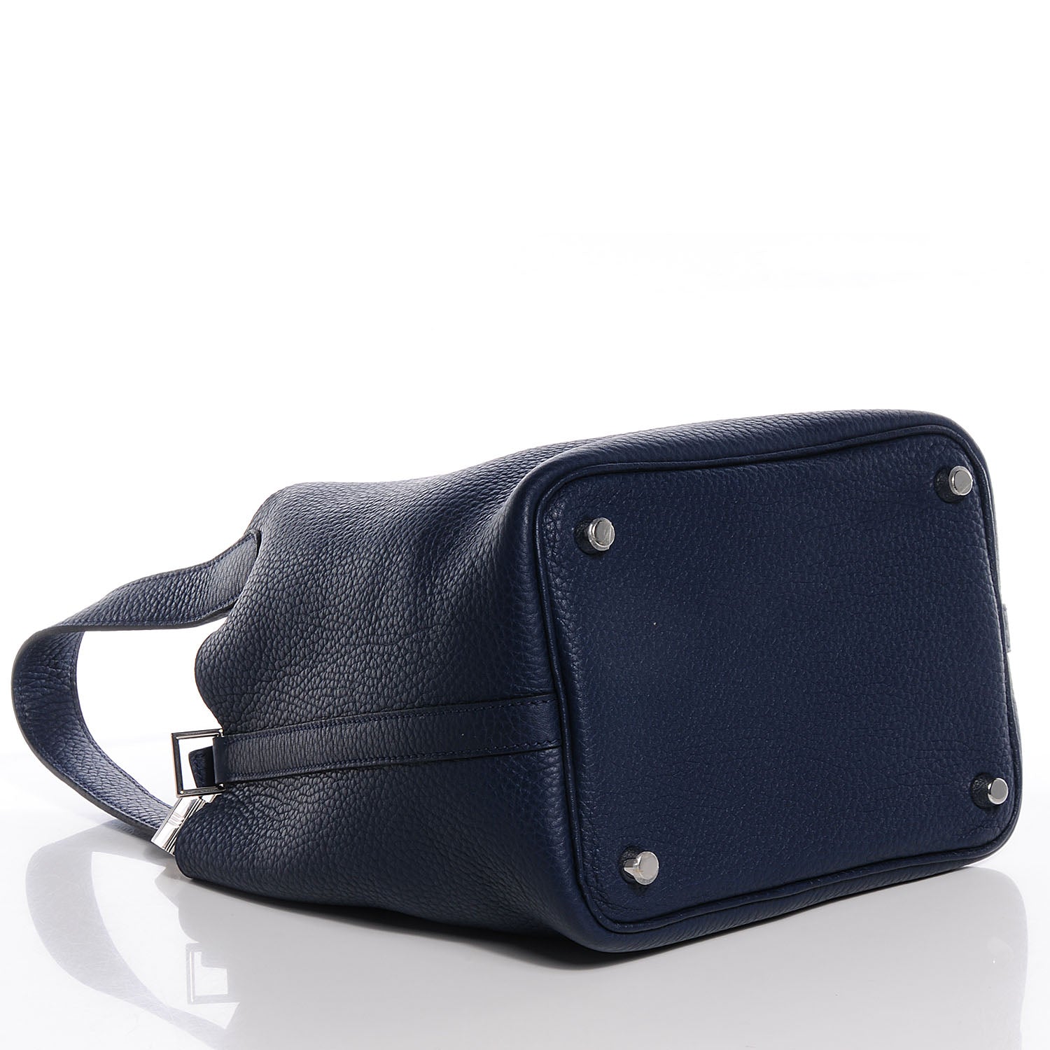 Hermes Taurillon Clemence Picotin Lock 18 PM Bleu Saphir 6 of 12