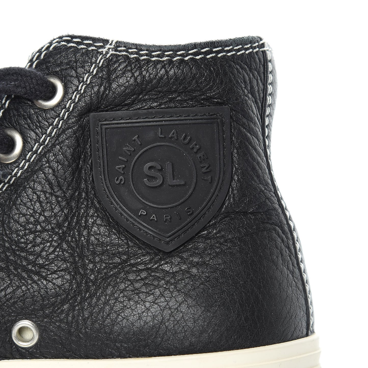 Distressed Calfskin Womens Rivingston Womens High Top Sneakers 41 Black