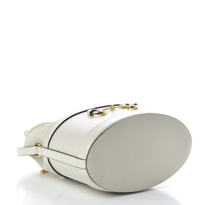 Gucci Azalea Sakai Calfskin Horsebit 1955 Drawstring Bucket Bag Mystic White 4 of 10