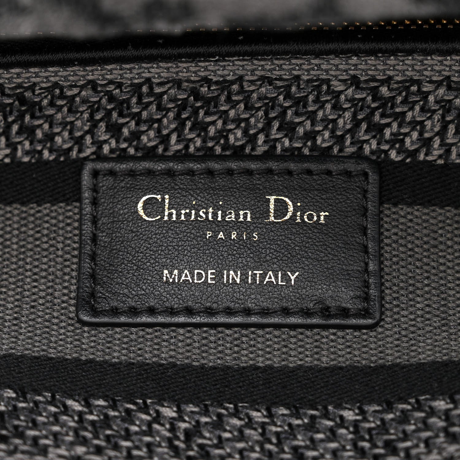Christian Dior Canvas Mizza Embroidered Medium Lady D-Lite Gray 6 of 16