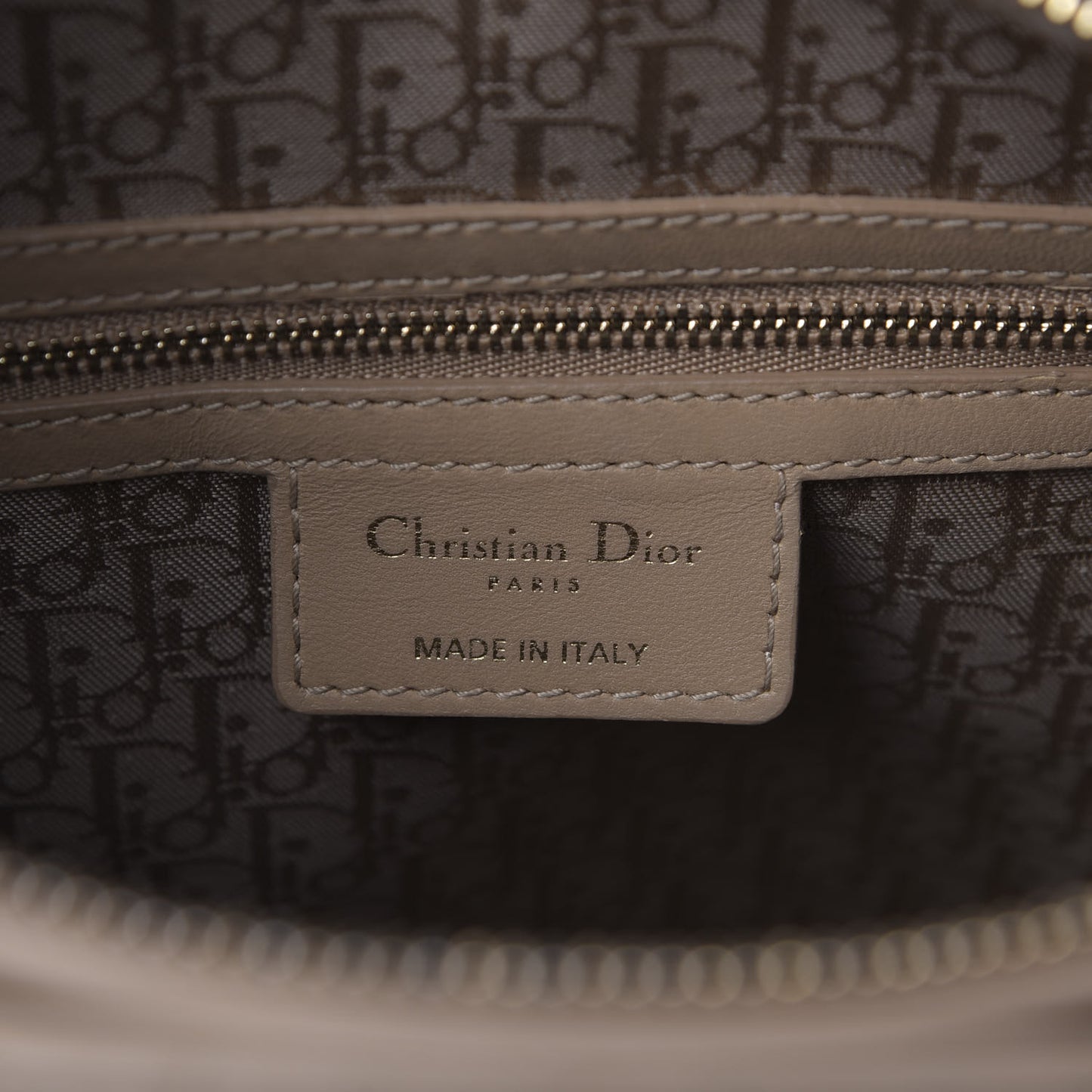 Lambskin Cannage Large Lady Dior Beige