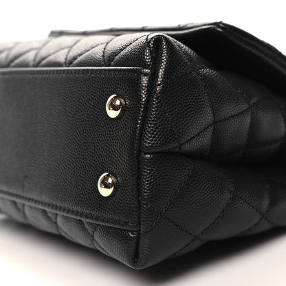 Chanel Caviar Quilted Mini Coco Handle Flap Black 10 of 10