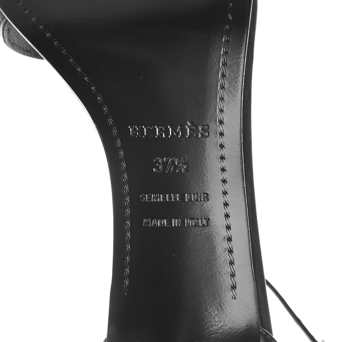 Calfskin Premiere Sandals 37.5 Black