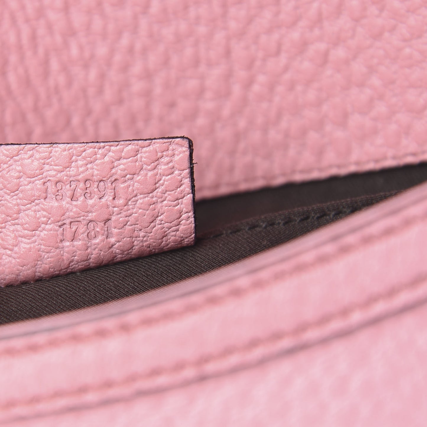 Pebbled Calfskin Bamboo Chain Bag Pink