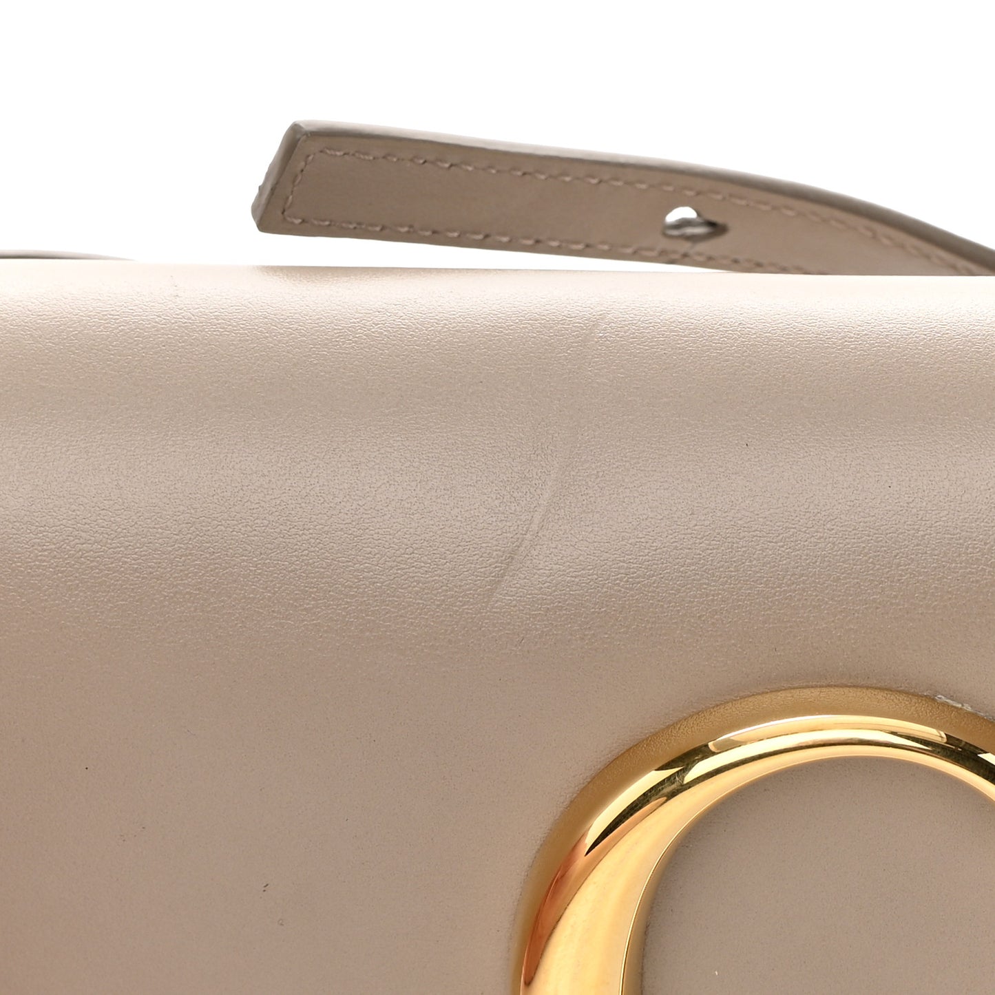 Calfskin Suede C Belt Bag Motty Grey