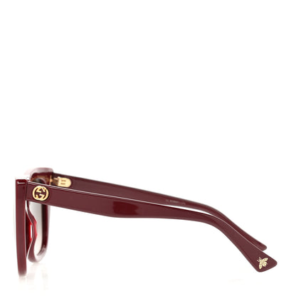 Gucci Cat Eye GG0163S Sunglasses Burgundy 3 of 6
