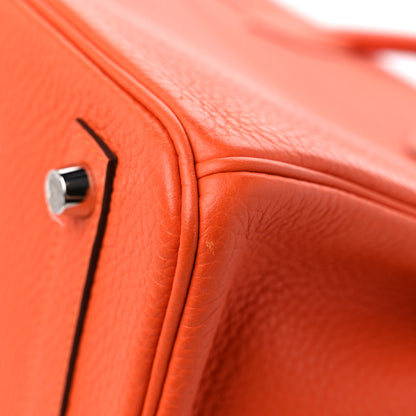 Hermes Taurillon Clemence Birkin 30 Feu 11 of 14