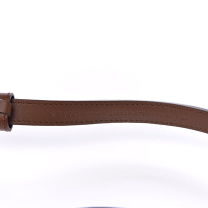 Gucci Calfskin Horsebit Skinny Belt 90 36 Brown 7 of 7