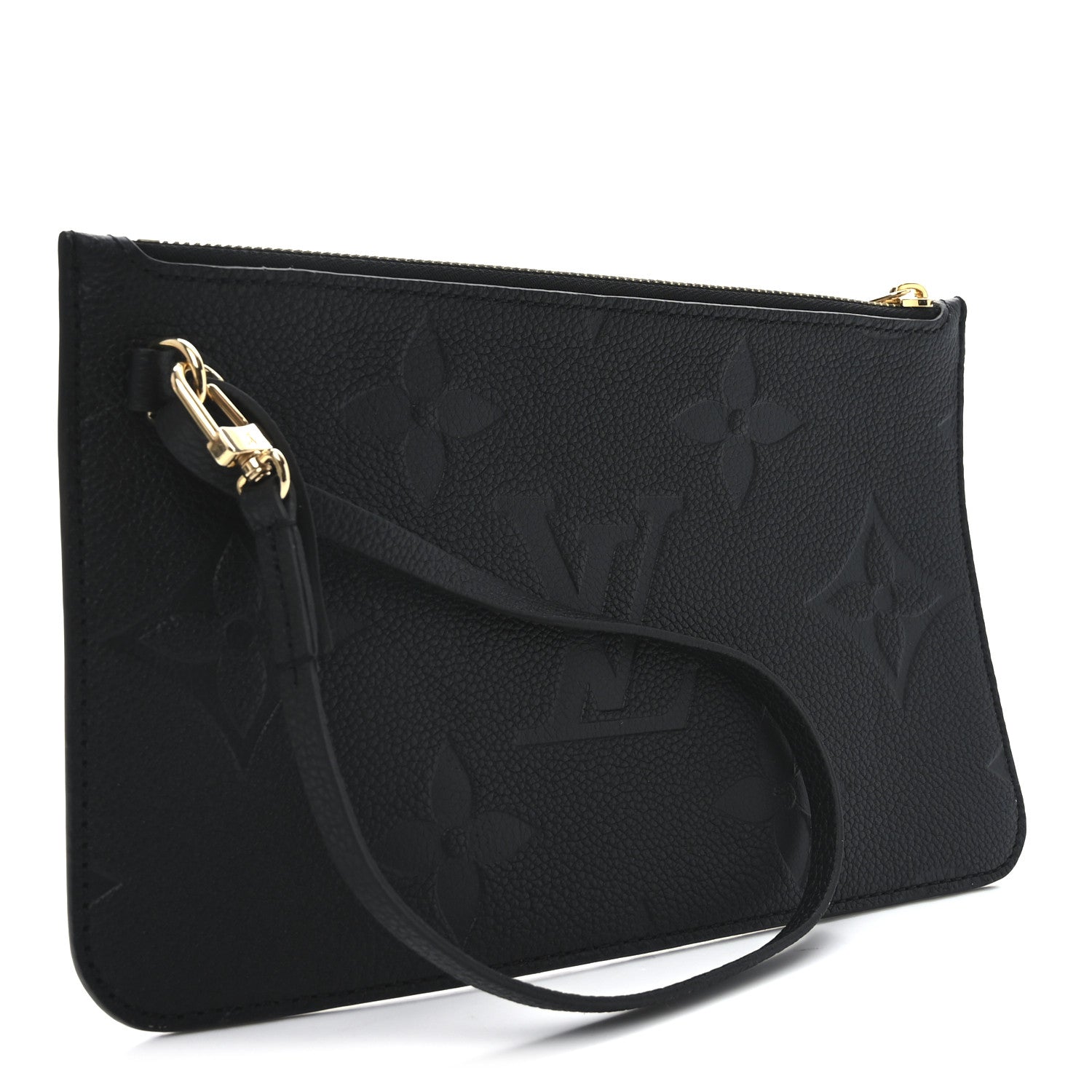 Louis Vuitton Empreinte Monogram Giant Neverfull MM Pochette Black 3 of 6