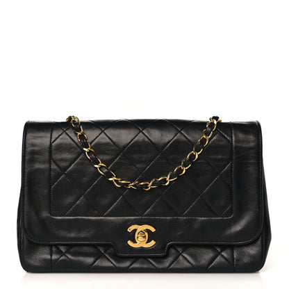 Chanel Lambskin Quilted Medium Single Flap Black 1 of 9