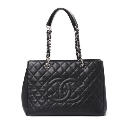 Chanel Caviar Quilted Grand Shopping Tote GST Black 1 of 11