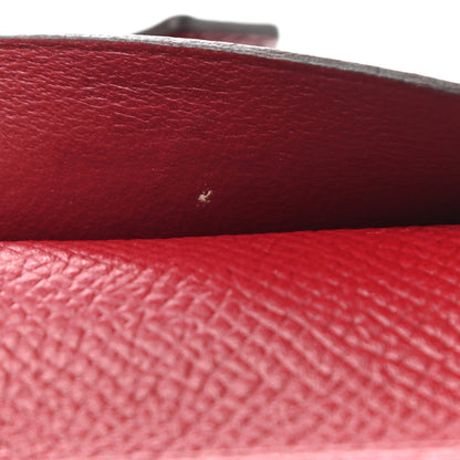 Hermes Epsom Bearn Compact Wallet Rouge Grenat 8 of 10