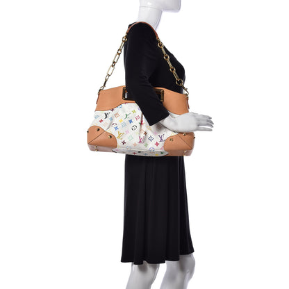 Louis Vuitton Monogram Multicolor Judy MM White 2 of 8