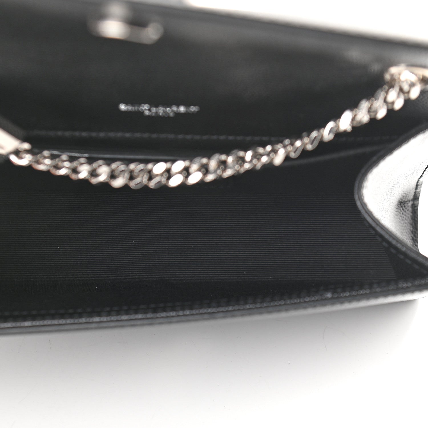Saint Laurent Grain De Poudre Small Monogram Kate Satchel Black 5 of 8
