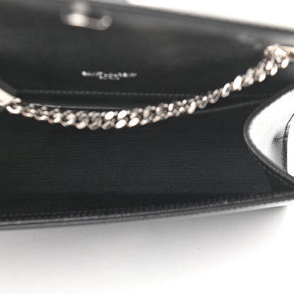 Saint Laurent Grain De Poudre Small Monogram Kate Satchel Black 5 of 8