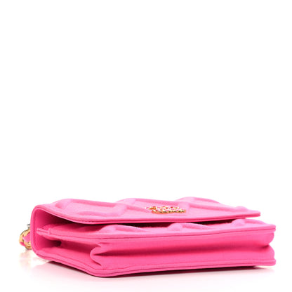 Chanel Jersey Quilted Chanel 19 Wallet On Chain WOC Pink 3 of 11