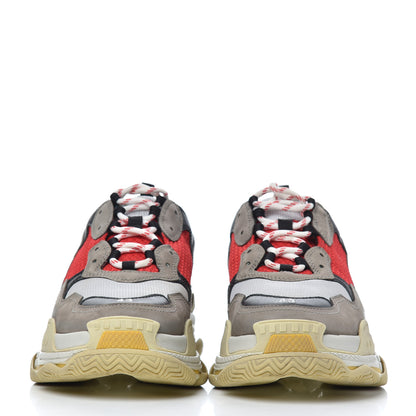 Balenciaga Mesh Nubuck Mens Triple S Sneakers 43 Bleu Gris Rouge 2 of 19
