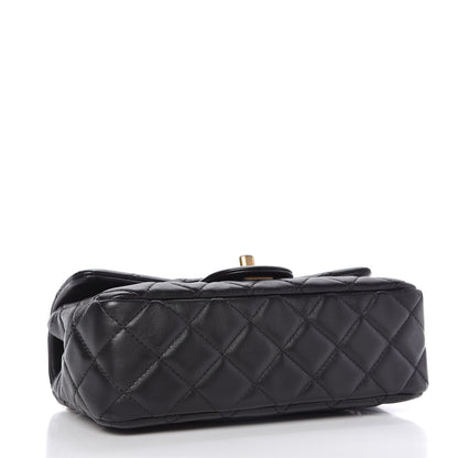 Chanel Lambskin Quilted Mini Rectangular Pearl Crush Flap Black 4 of 11