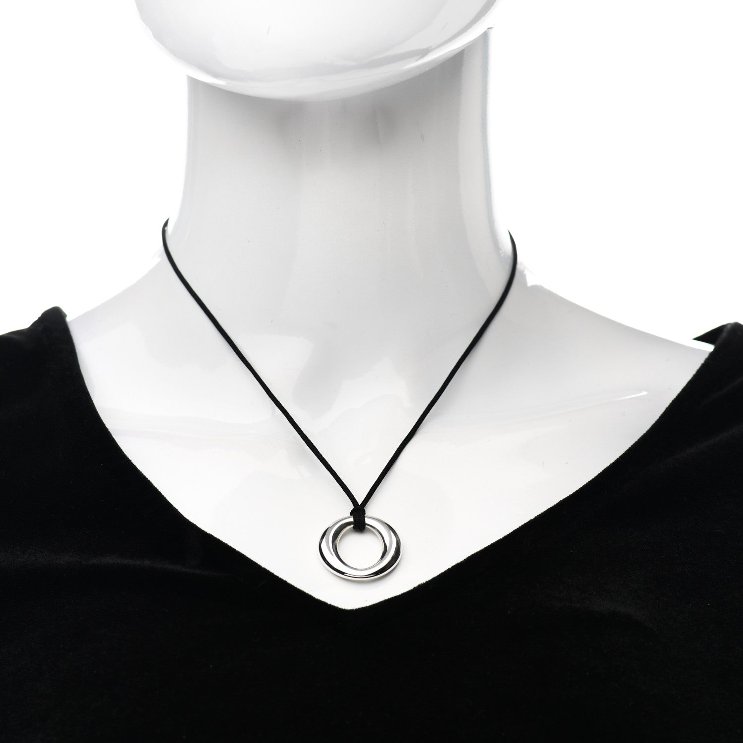 Tiffany Sterling Silver Elsa Peretti Sevillana Pendant Necklace 2 of 4