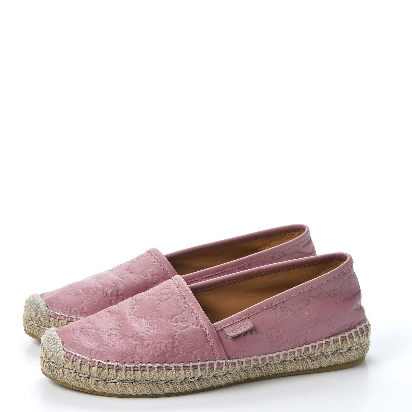 Guccissima Signature Espadrilles 37.5 Rose Baby Candy