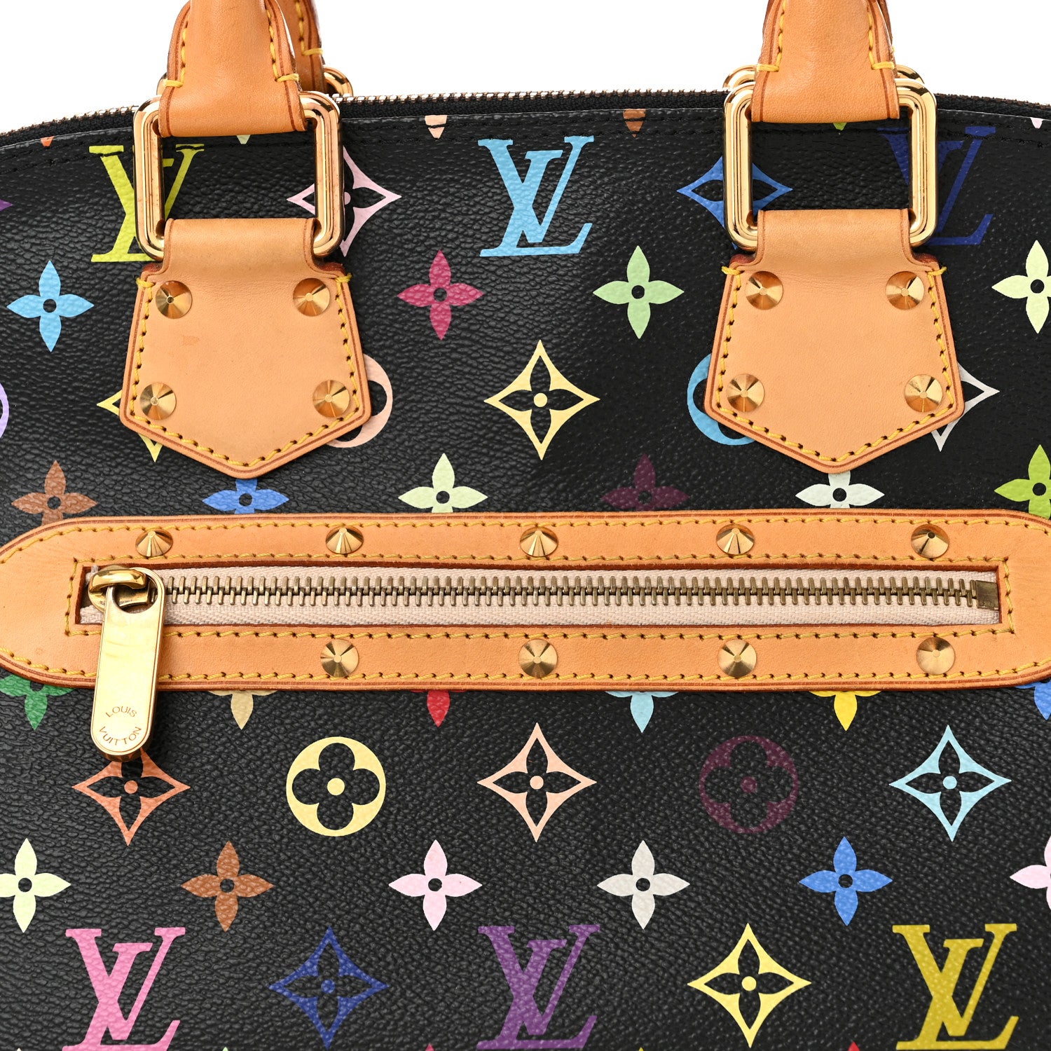 Louis Vuitton Monogram Multicolor Alma Black 7 of 9