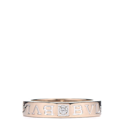 Bulgari 18K White Gold Diamond B.Zero1 Essential Band Ring 52 6 1 of 6