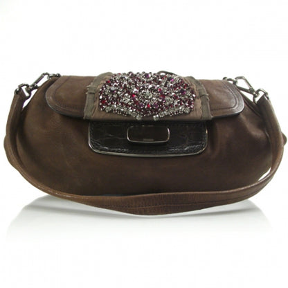 Prada Leather Crystal Flap bag 1 of 11
