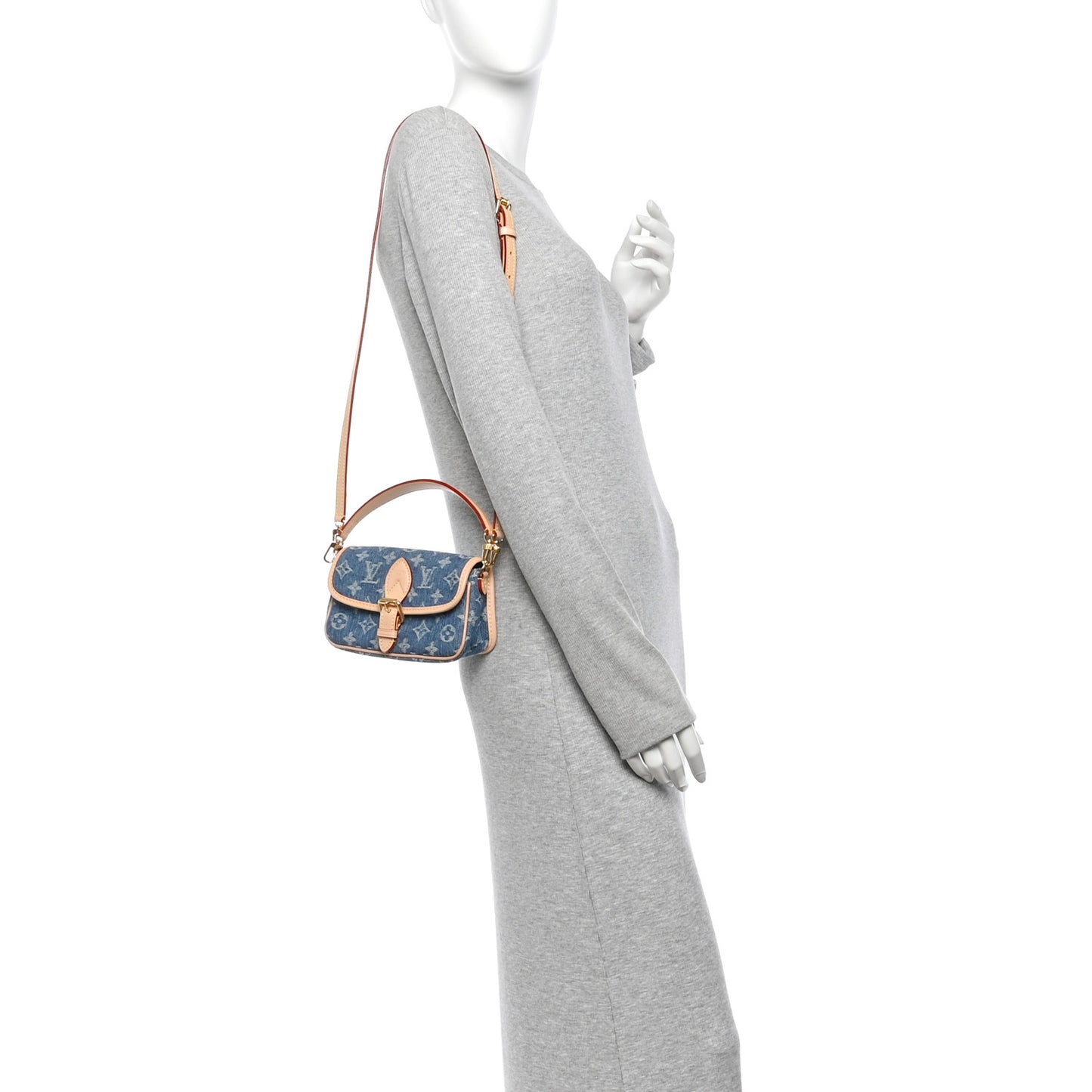 Monogram Denim Nano Diane Blue