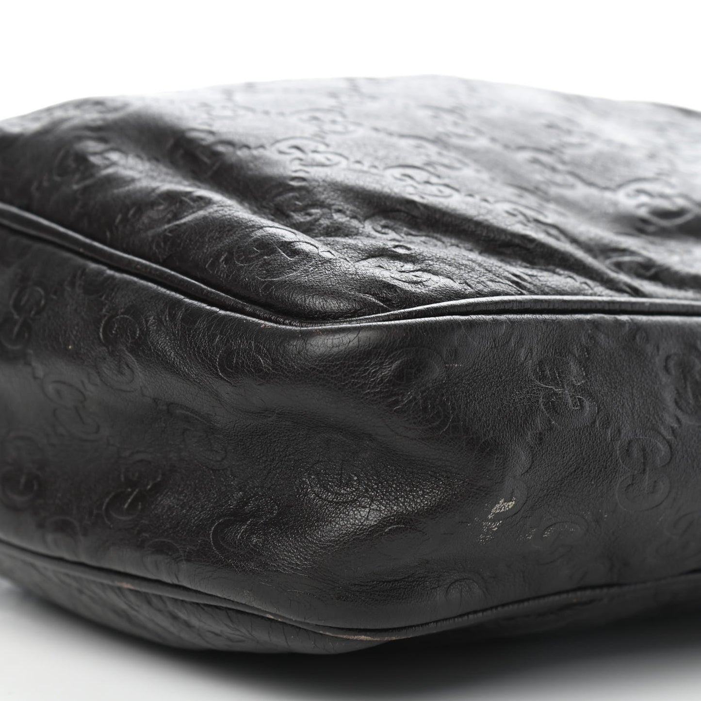 Guccissima Flat Messenger Bag Dark Brown