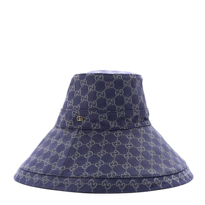 Gucci Denim GG Monogram Brim Hat M Blue 1 of 9