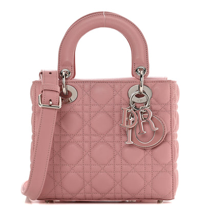 Christian Dior Grained Calfskin Cannage Small Lady Dior Fard 1 of 11