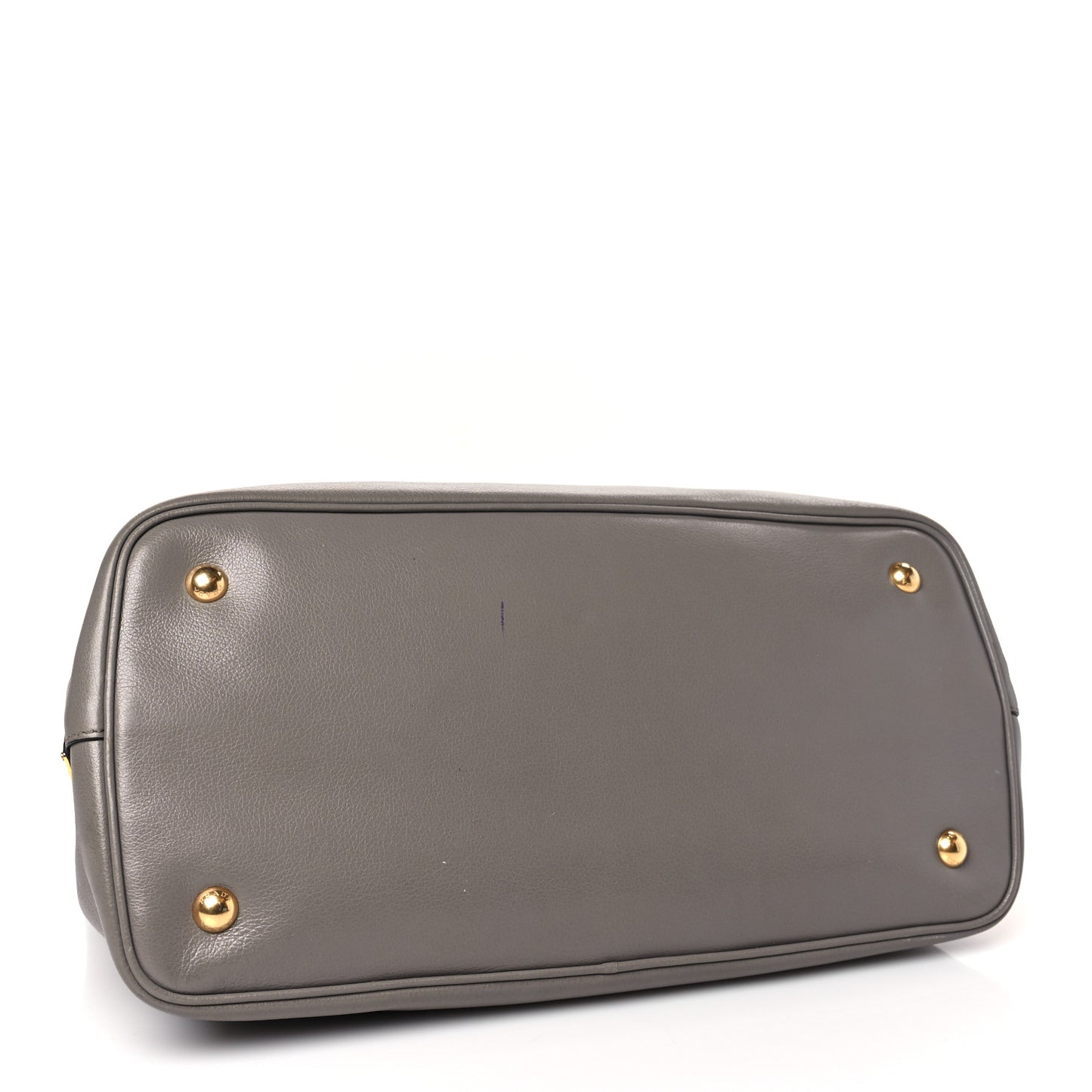 Glace Calfskin Embossed Logo Tote Argilla