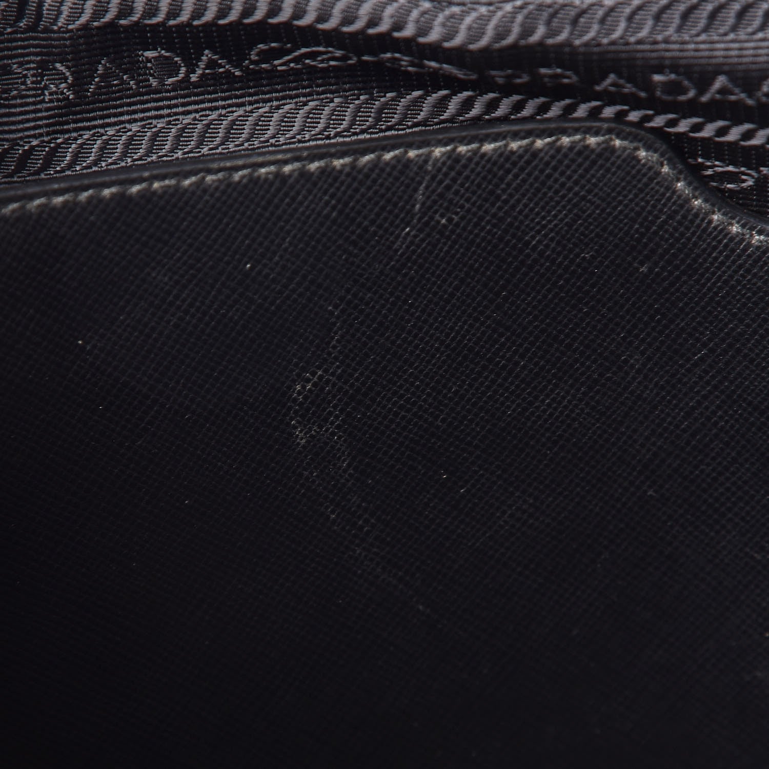 Prada Tessuto Nylon Saffiano Metal Triangle Logo Work Bag Black 34 of 34